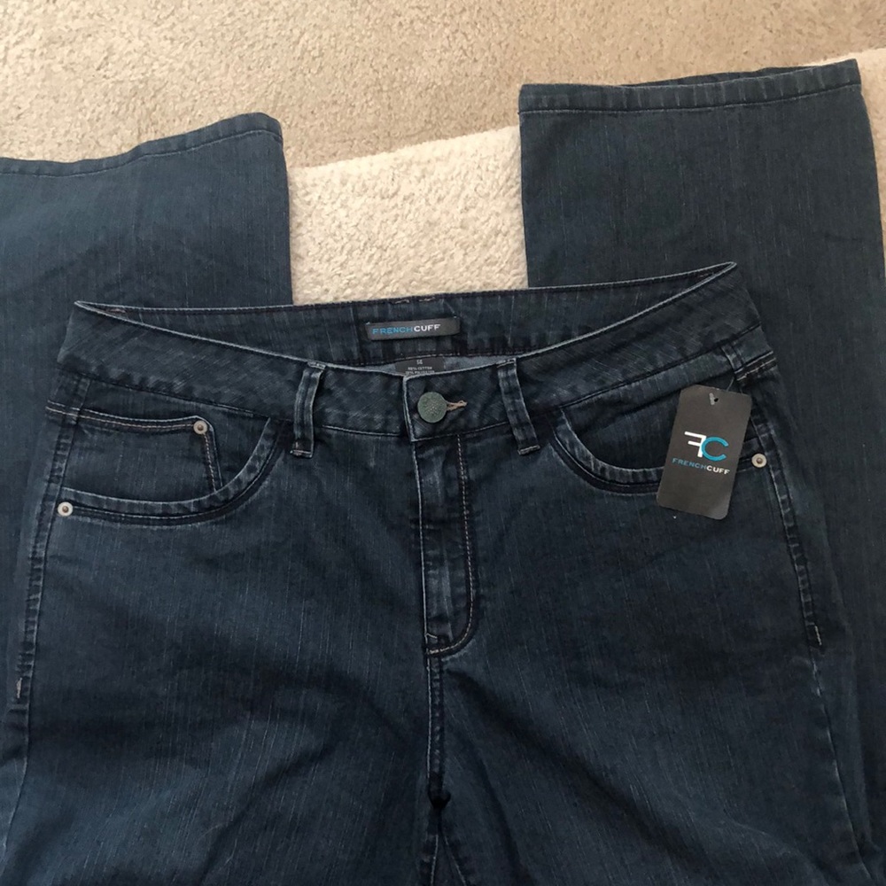 French Cuff Boot Cut Jeans SZ 14 - Picture 6 of 8